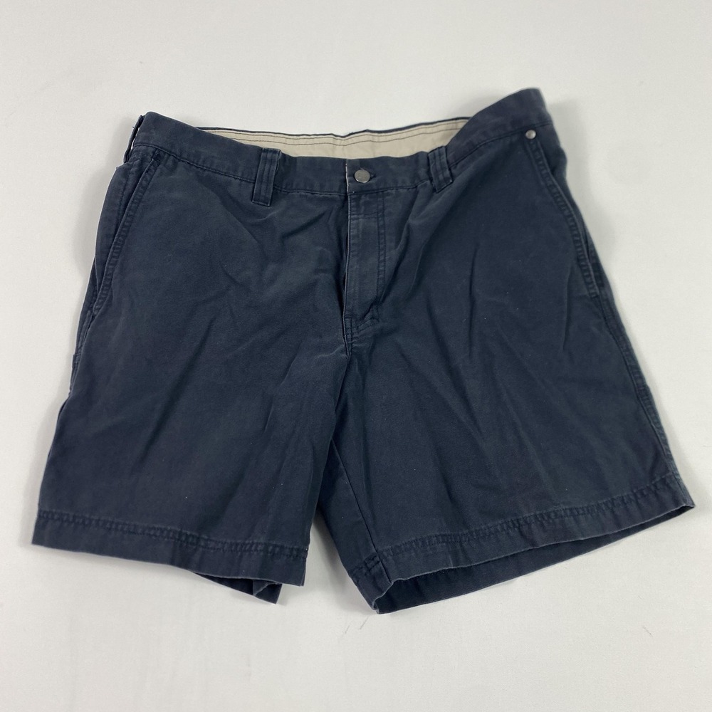 Columbia Sportswear Shorts Mens 36W 8 Inseam Navy Blue Chino Cotton Outdoor
